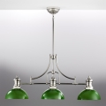 Jupiter 2072 - Lustre de haste PLATINO 3xE27/15W/230V verde/cromado brilhante