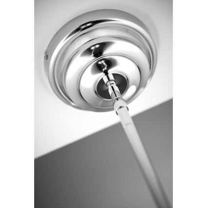 Jupiter 2072 - Lustre de haste PLATINO 3xE27/15W/230V verde/cromado brilhante