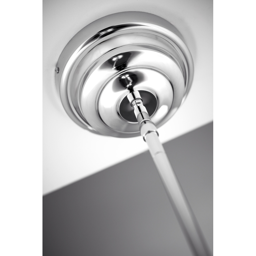 Jupiter 2072 - Lustre de haste PLATINO 3xE27/15W/230V verde/cromado brilhante