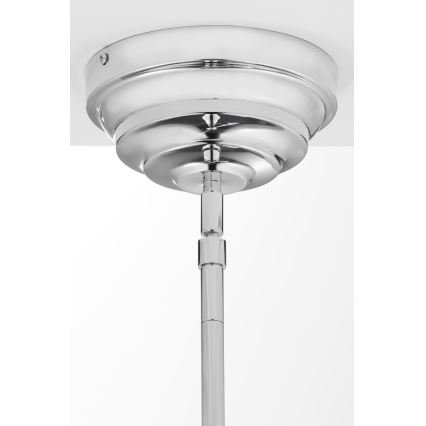 Jupiter 2072 - Lustre de haste PLATINO 3xE27/15W/230V verde/cromado brilhante