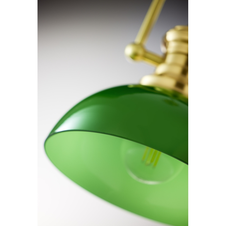 Jupiter 2073 - Lustre de haste PLATINO 1xE27/15W/230V verde/dourado