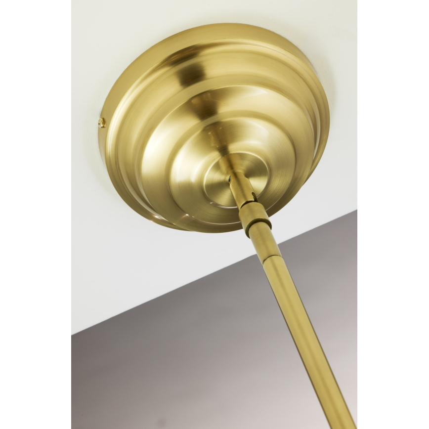 Jupiter 2074 - Lustre em haste PLATINO 3xE27/15W/230V verde/dourado