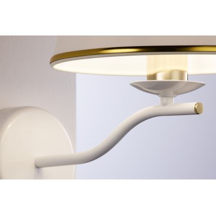 Jupiter 2086 - Candeeiro de parede SAMBA 1xE27/15W/230V branco/dourado