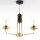 Jupiter 2087 - Lustre em haste RAMIREZ 3xE27/15W/230V dourado/preto