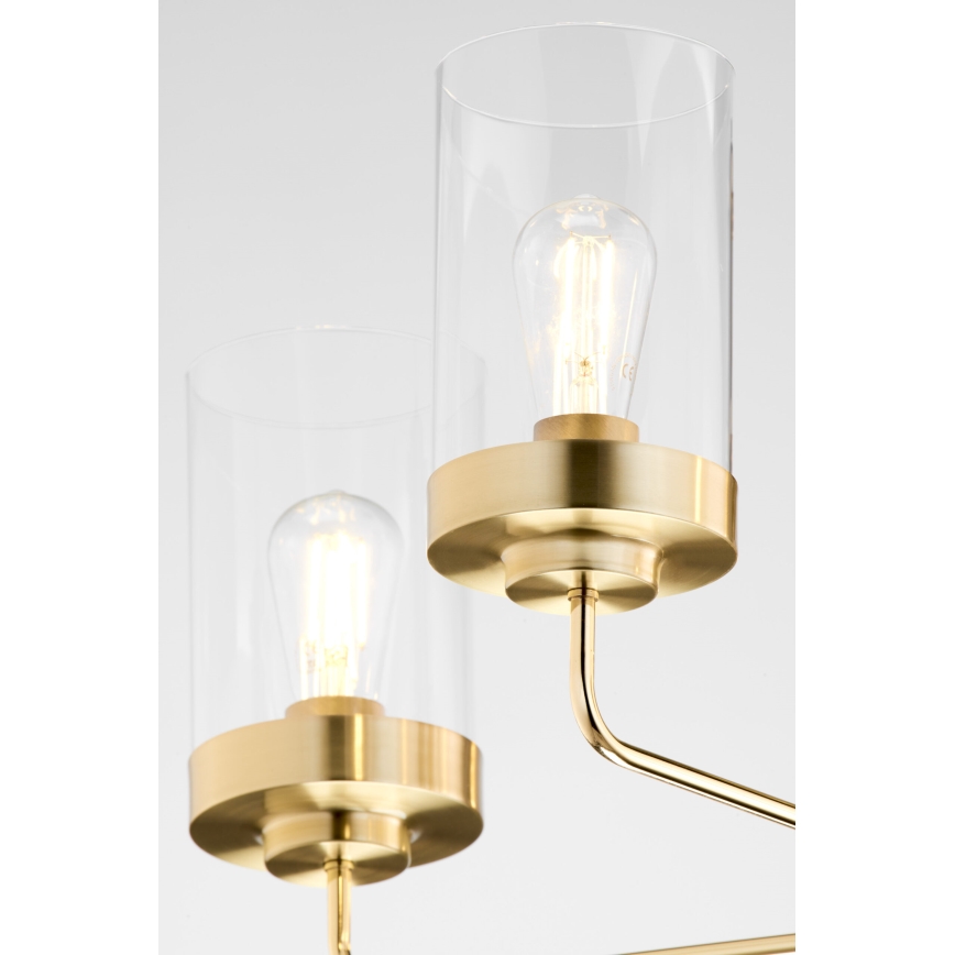 Jupiter 2087 - Lustre em haste RAMIREZ 3xE27/15W/230V dourado/preto
