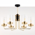 Jupiter 2089 - Lustre em haste RAMIREZ 6xE27/15W/230V dourado/preto