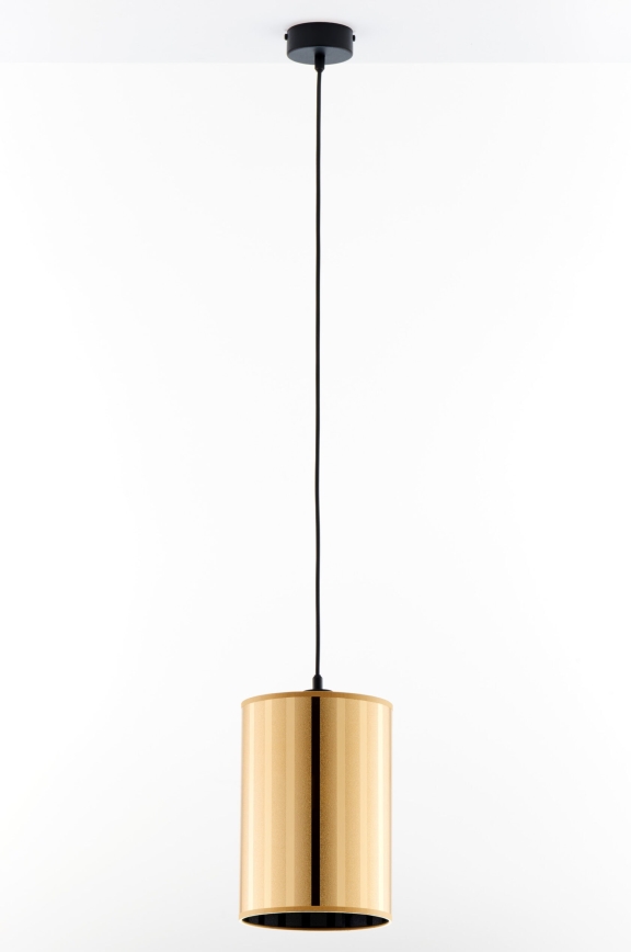 Jupiter 2090 - Lustre suspenso em cabo CORTINA 1xE27/15W/230V dourado/preto