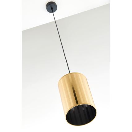 Jupiter 2090 - Lustre suspenso em cabo CORTINA 1xE27/15W/230V dourado/preto