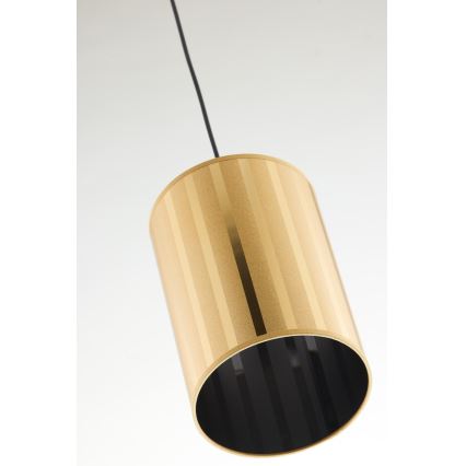 Jupiter 2090 - Lustre suspenso em cabo CORTINA 1xE27/15W/230V dourado/preto