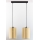 Jupiter 2091 - Lustre suspenso por cabo CORTINA 2xE27/15W/230V dourado/preto
