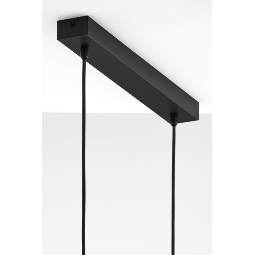 Jupiter 2091 - Lustre suspenso por cabo CORTINA 2xE27/15W/230V dourado/preto