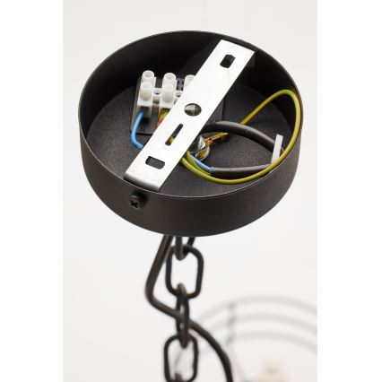 Jupiter 2102 - Lustre suspenso por corrente ARTHUR 6xE27/15W/230V azul/preto