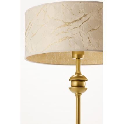 Jupiter 2112 - Candeeiro de mesa KASZMIR 1xE27/15W/230V branco/dourado/decoração em mármore
