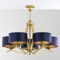 Jupiter 2114 - Lustre de haste KASZMIR 5xE27/15W/230V azul/dourado