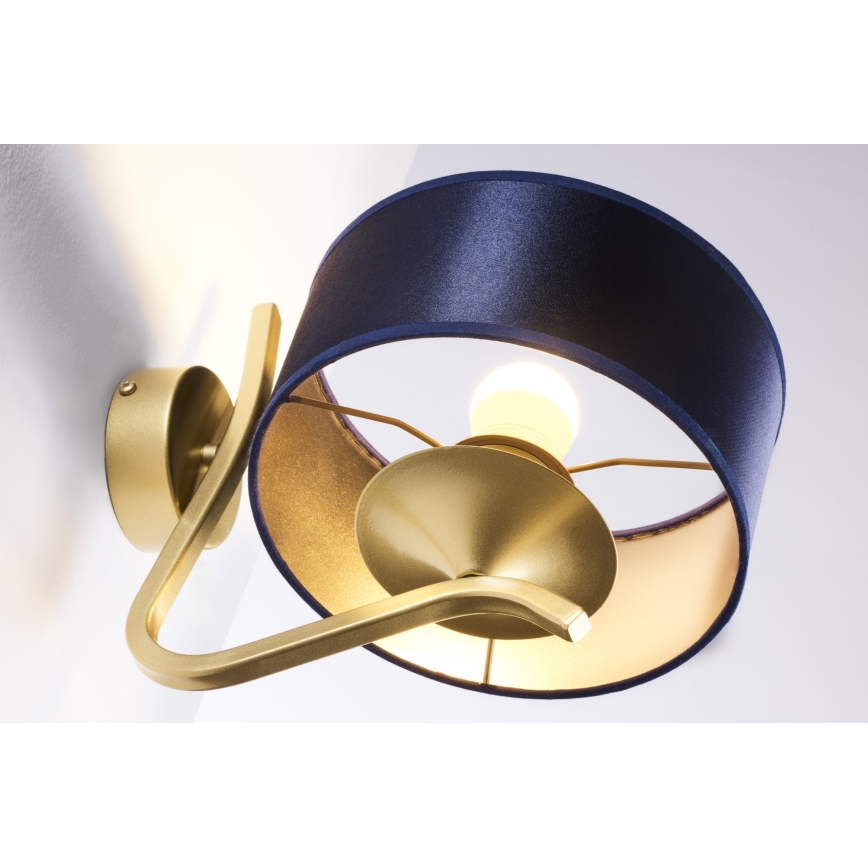 Jupiter 2115 - Aplique de parede KASZMIR 1xE27/15W/230V azul/dourado