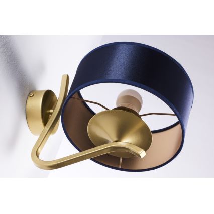 Jupiter 2115 - Aplique de parede KASZMIR 1xE27/15W/230V azul/dourado