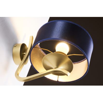 Jupiter 2115 - Aplique de parede KASZMIR 1xE27/15W/230V azul/dourado