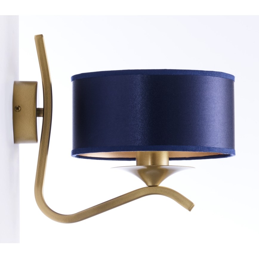 Jupiter 2115 - Aplique de parede KASZMIR 1xE27/15W/230V azul/dourado