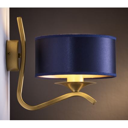 Jupiter 2115 - Aplique de parede KASZMIR 1xE27/15W/230V azul/dourado