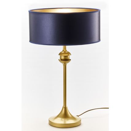 Jupiter 2116 - Candeeiro de mesa KASZMIR 1xE27/15W/230V azul/dourado