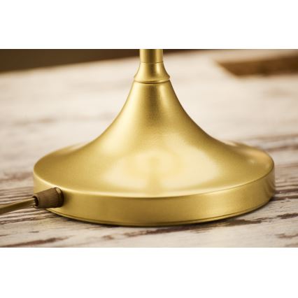 Jupiter 2116 - Candeeiro de mesa KASZMIR 1xE27/15W/230V azul/dourado