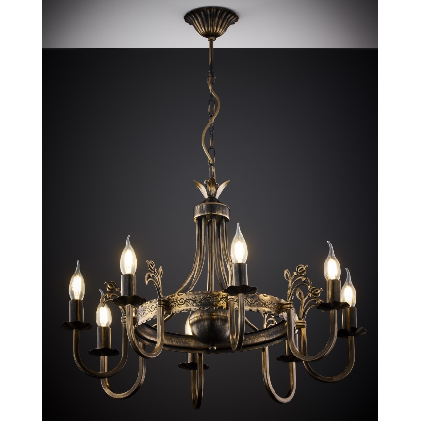 Jupiter 225 - KO 8 - Lustre com corrente KORONA 8xE14/40W/230V