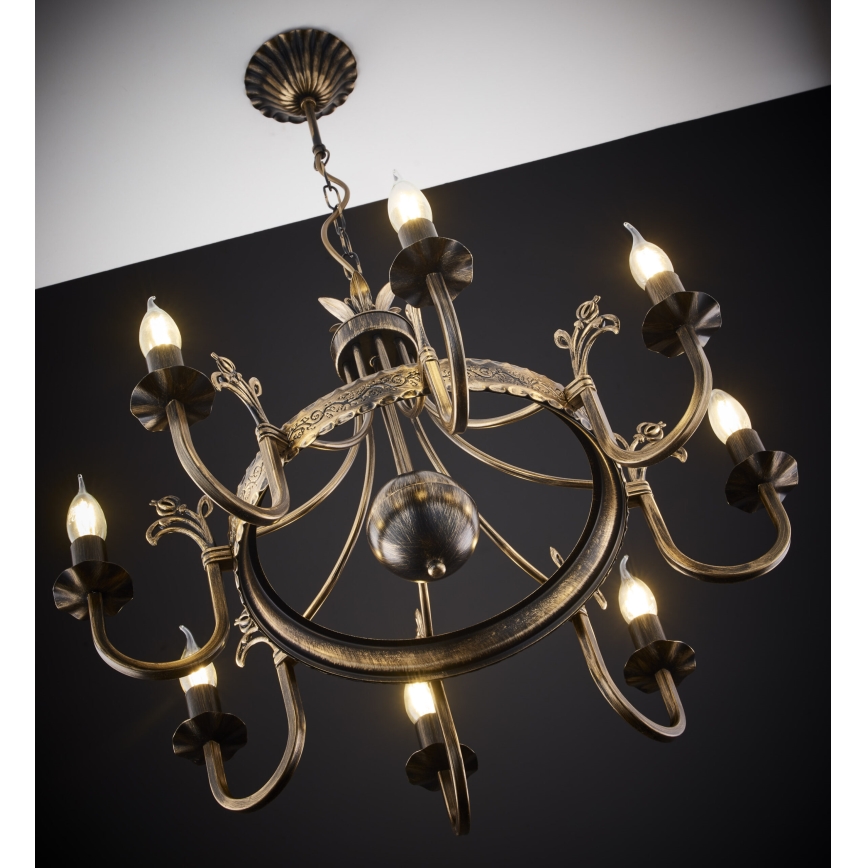 Jupiter 225 - KO 8 - Lustre com corrente KORONA 8xE14/40W/230V