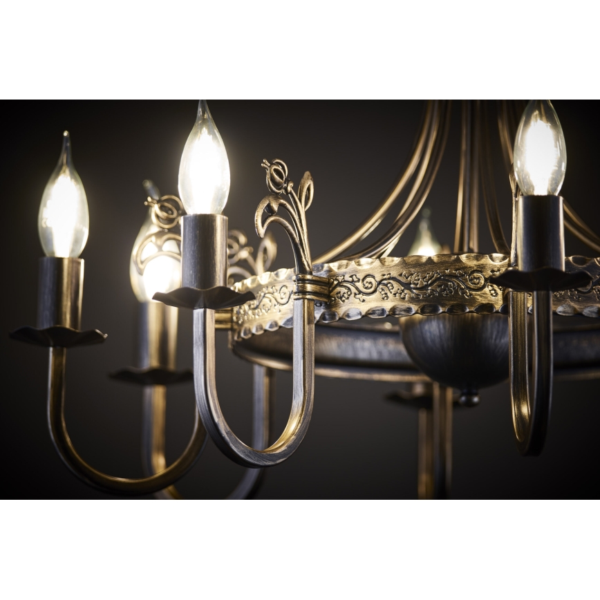 Jupiter 225 - KO 8 - Lustre com corrente KORONA 8xE14/40W/230V