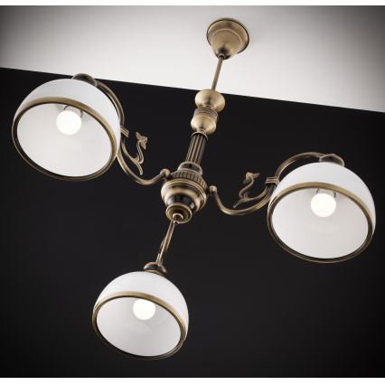 Jupiter 622 - ZU 3 - Lustre de tecto com haste ZEUS 3xE27/60W/230V