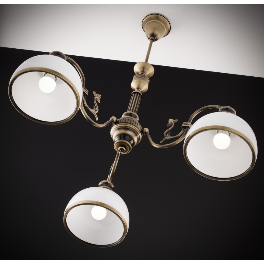 Jupiter 622 - ZU 3 - Lustre de tecto com haste ZEUS 3xE27/60W/230V
