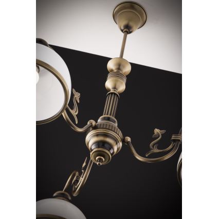 Jupiter 622 - ZU 3 - Lustre de tecto com haste ZEUS 3xE27/60W/230V