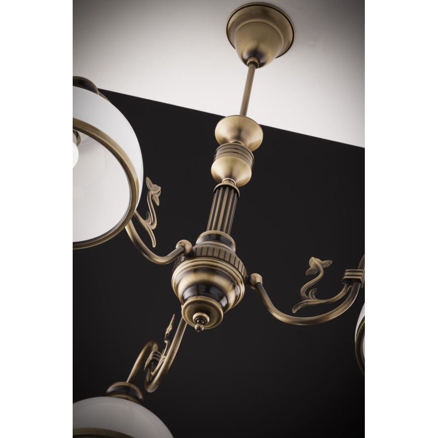 Jupiter 622 - ZU 3 - Lustre de tecto com haste ZEUS 3xE27/60W/230V