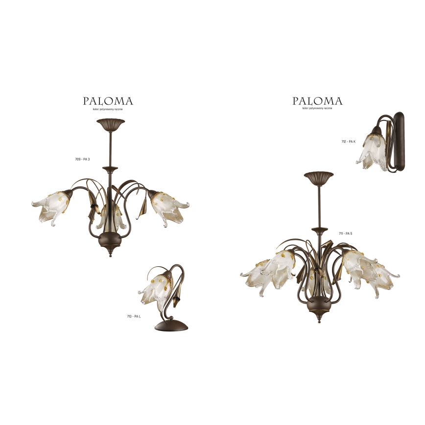 Jupiter - 709 - PA 3 - Candeeiro suspenso PALOMA 3xE27/40W/230V