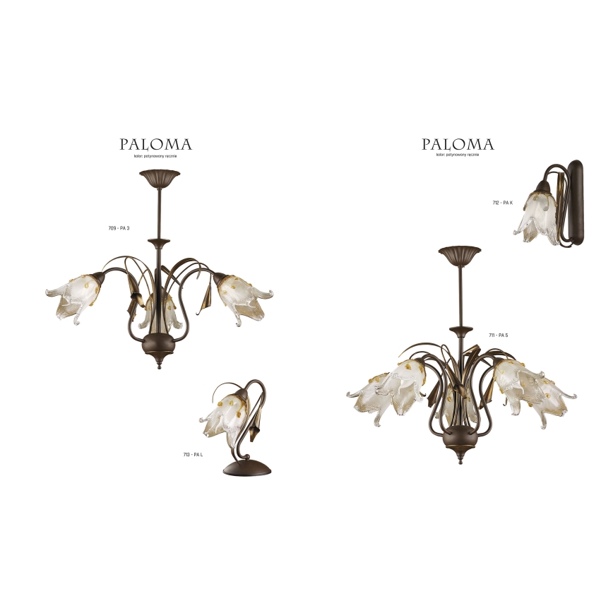 Jupiter 713 - PA L - Candeeiro de mesa PALOMA 1xE27/40W/230V