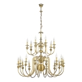Jupiter 879 CE 21 - Candelabro pendente CEZAR II 21xE14/40W/230V Bronze mate