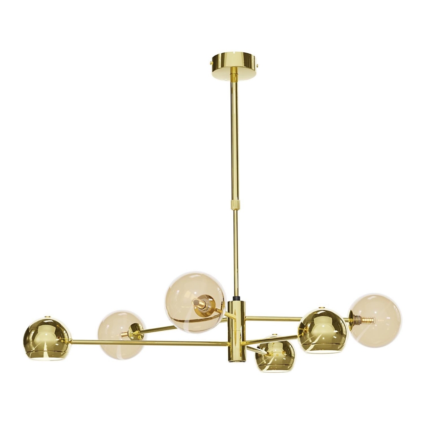 Jupiter - Vidro de reposição para lustre MOKA G9, Ø 12 cm, bege fumado