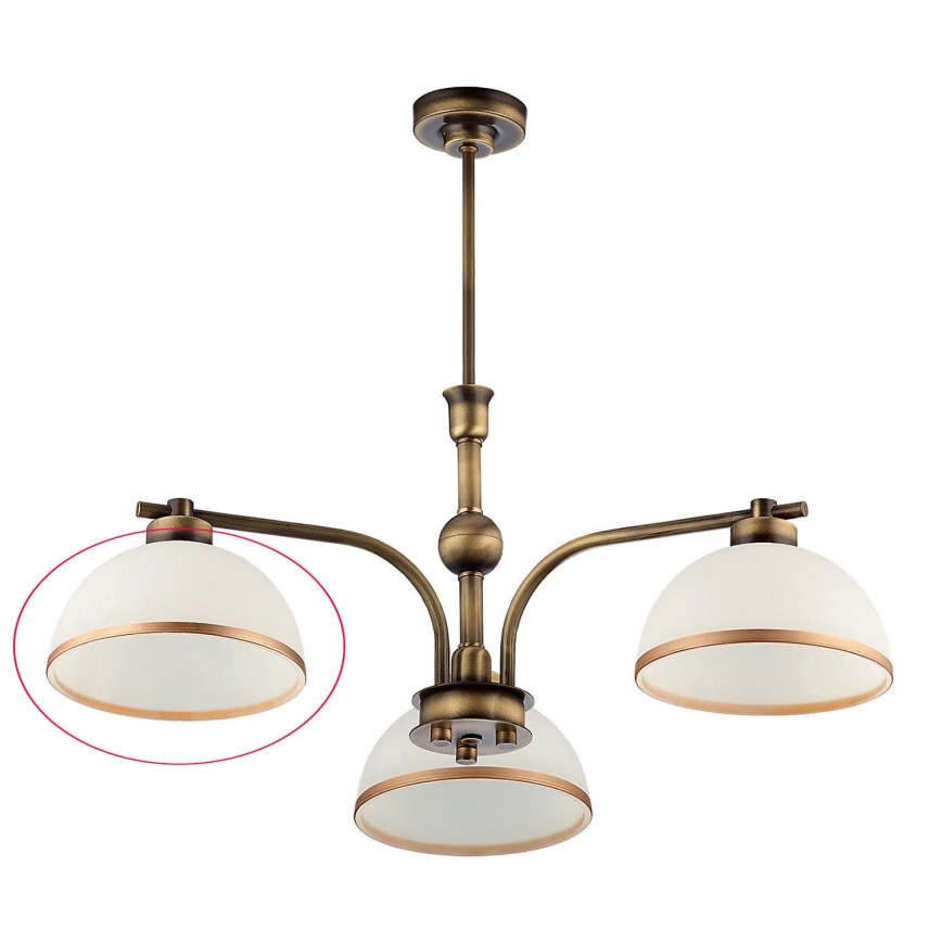 Jupiter - Vidro de substituição para candeeiro MONTANA E27 branco/bronze