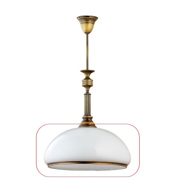 Jupiter - Vidro de substituição universal ZEUS E27 diâmetro 37 cm branco