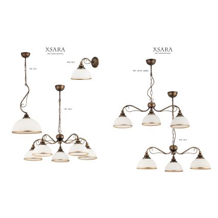 Jupiter XS3B - Iluminação suspensa XSARA 3xE27/60W/230V