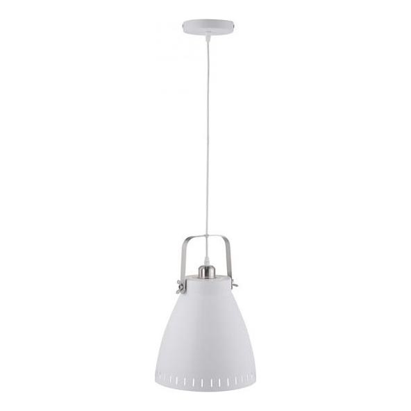 JUST LIGHT. 11060-16 - Candeeiro suspenso EVA 1xE27/60W/230V diâmetro 26,5 cm branco
