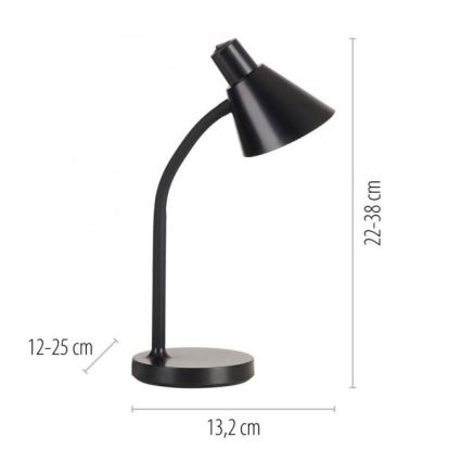 JUST LIGHT. 11248-18 - Candeeiro de mesa LED flexível PIXIE LED/4,5W/230V preto