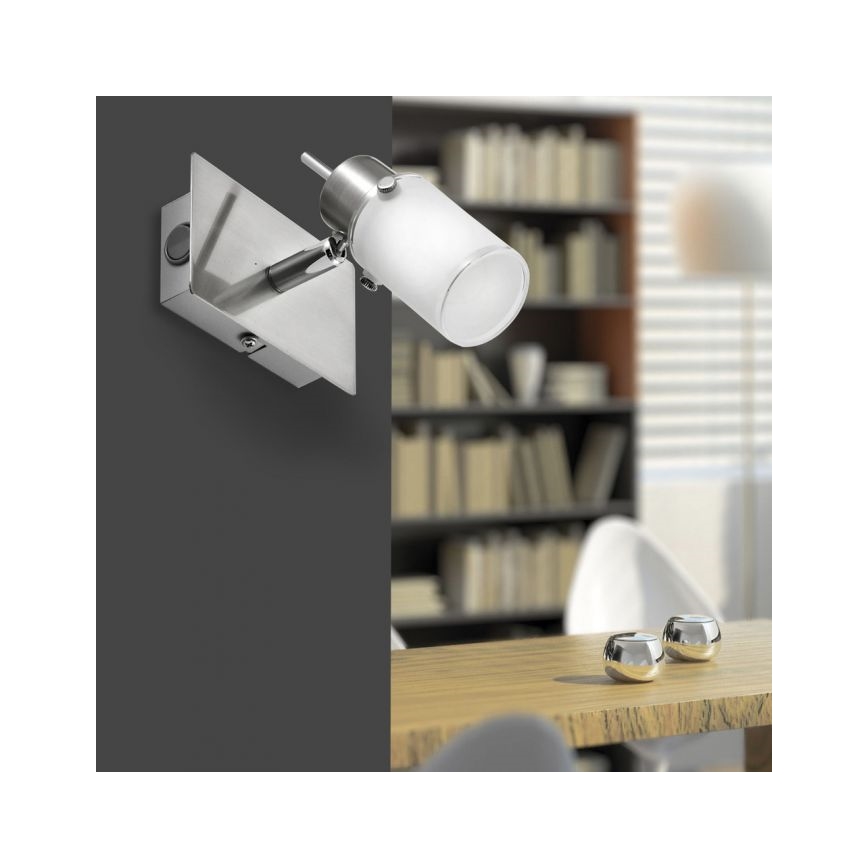 JUST LIGHT. 11931-55 - Foco de parede LED MAX 1xGU10/4W/230V cromado mate