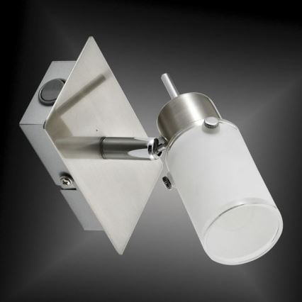 JUST LIGHT. 11931-55 - Foco de parede LED MAX 1xGU10/4W/230V cromado mate