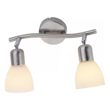 JUST LIGHT. 11952-55 - Luminária de focos KARO 2xE14/40W/230V, cromo mate