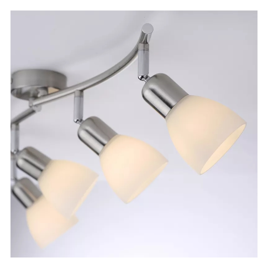 JUST LIGHT. 11954-55 - Spot de teto KARO 4xE14/40W/230V cromo fosco