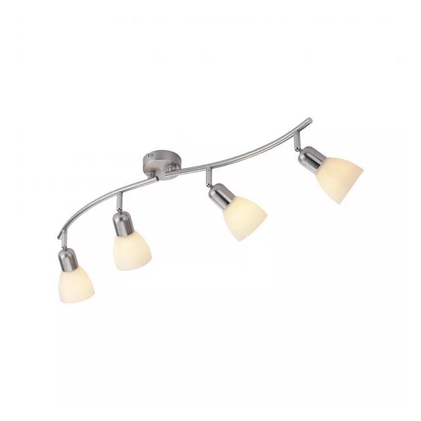 JUST LIGHT. 11954-55 - Spot de teto KARO 4xE14/40W/230V cromo fosco