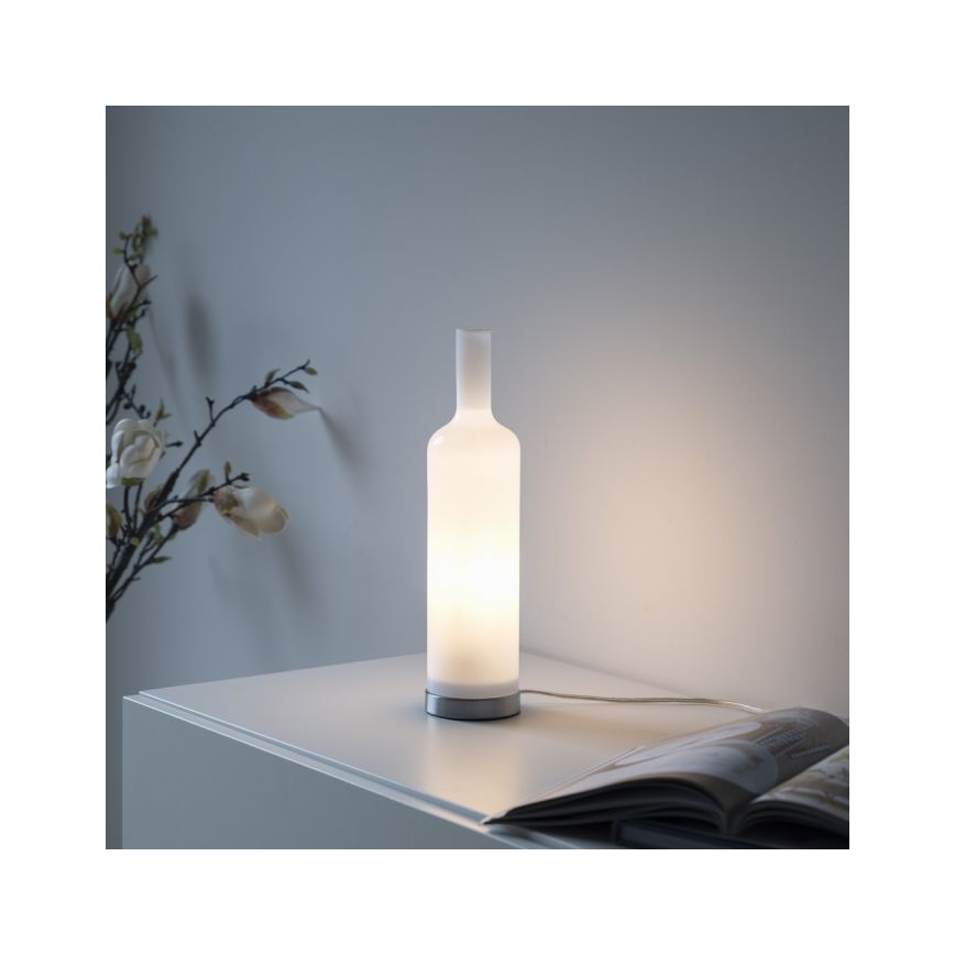 JUST LIGHT. 14006-16 - Candeeiro de mesa BOTTLE 1xE14/25W/230V branco