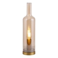 JUST LIGHT. 14006-27 - Candeeiro de mesa BOTTLE 1xE14/25W/230V bege/fumado