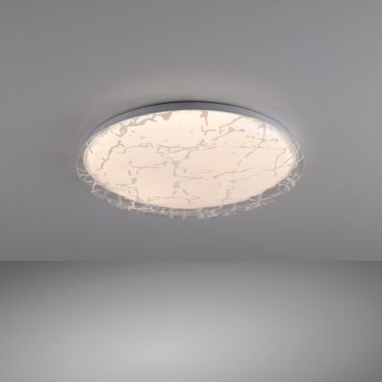 JUST LIGHT. 14008-16 - Luminária de teto LED dimerizável ART PLAFO LED/20W/230V 2700-6500K Ø 38 cm branca + controlo remoto