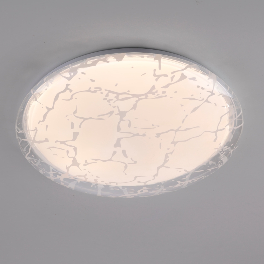 JUST LIGHT. 14008-16 - Luminária de teto LED dimerizável ART PLAFO LED/20W/230V 2700-6500K Ø 38 cm branca + controlo remoto